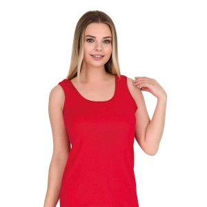 BERRAK 2015,M KADIN RİBANA RENKLİ KALIN ASKILI ATLET (TEKLİ)