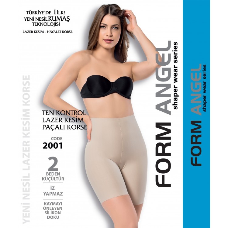 FORM ANGEL 2001 KADIN LAZER KESİM PAÇALI KORSE (TEKLİ ÜRÜN)