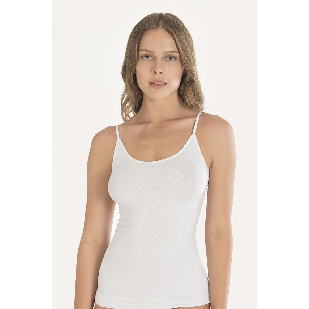 NBB 2433 İP ASKILI SEAMLESS LİKRALI DİKİŞSİZ ATLET