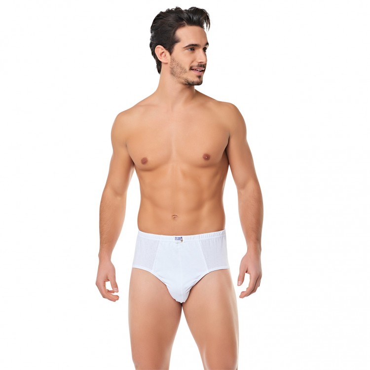 SEHER 0005 ERKEK SLİP BEYAZ NO:5 (12 Lİ PAKET)