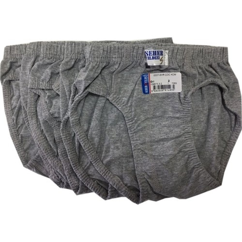 SEHER 0037 ERKEK ÇOCUK RENKLİ SLİP (12 Lİ PAKET)