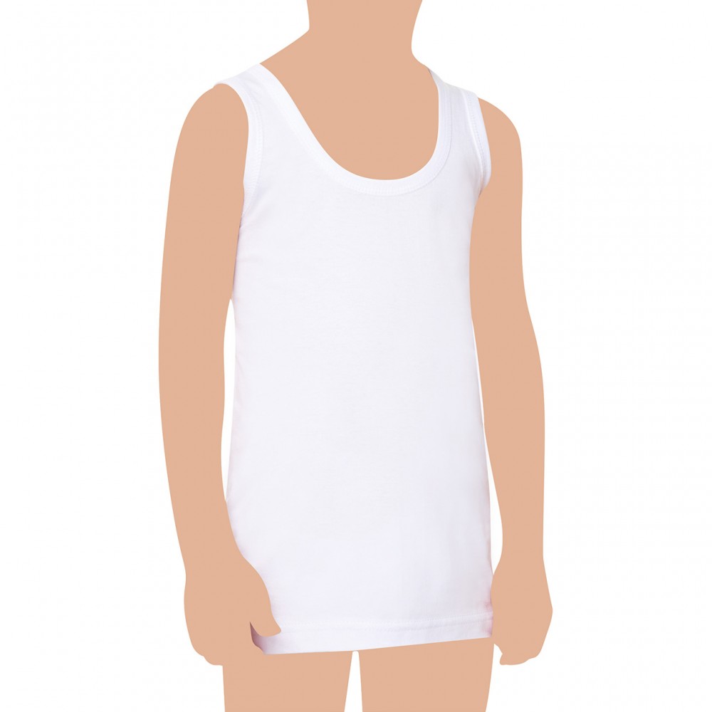 TUTKU 0125 ERKEK ÇOCUK RİBANA ASKILI ATLET NO:4 (6 LI PAKET)