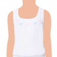 TUTKU 0166 KIZ ÇOCUK YILDIZLI GENİŞ ASKILI ATLET NO:6 (6 LI PAKET)