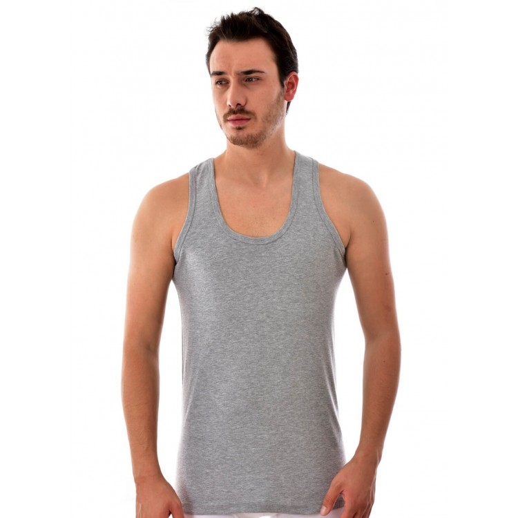 TUTKU 0102 ERKEK RİBANA RENKLİ ASKILI ATLET NO:1 (6 LI PAKET)