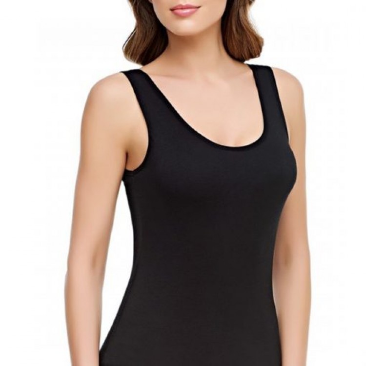 TUTKU 0136 KADIN RENKLİ KALIN ASKILI ATLET NO:1 (6 LI PAKET)