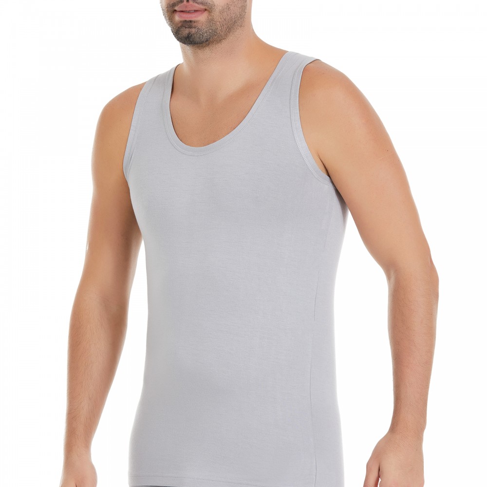 YILDIZ Y317 ERKEK GRİ BAMBU ASKILI ATLET