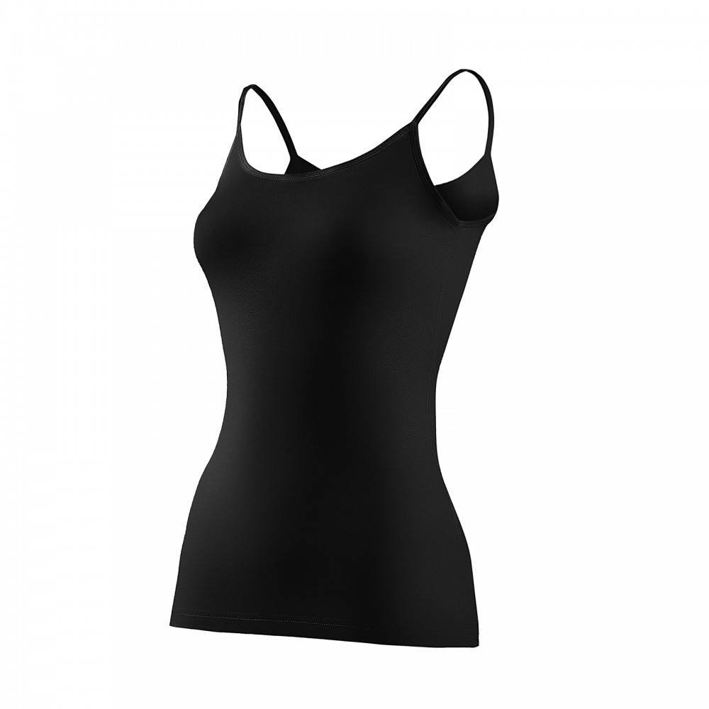 YILDIZ Y2171 KADIN SİYAH LİKRALI İP ASKILI ATLET