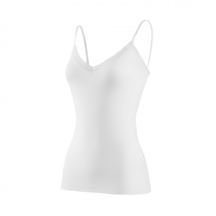 YILDIZ Y2227 KADIN EKRU V YAKA DANTELLİ İP ASKILI ATLET