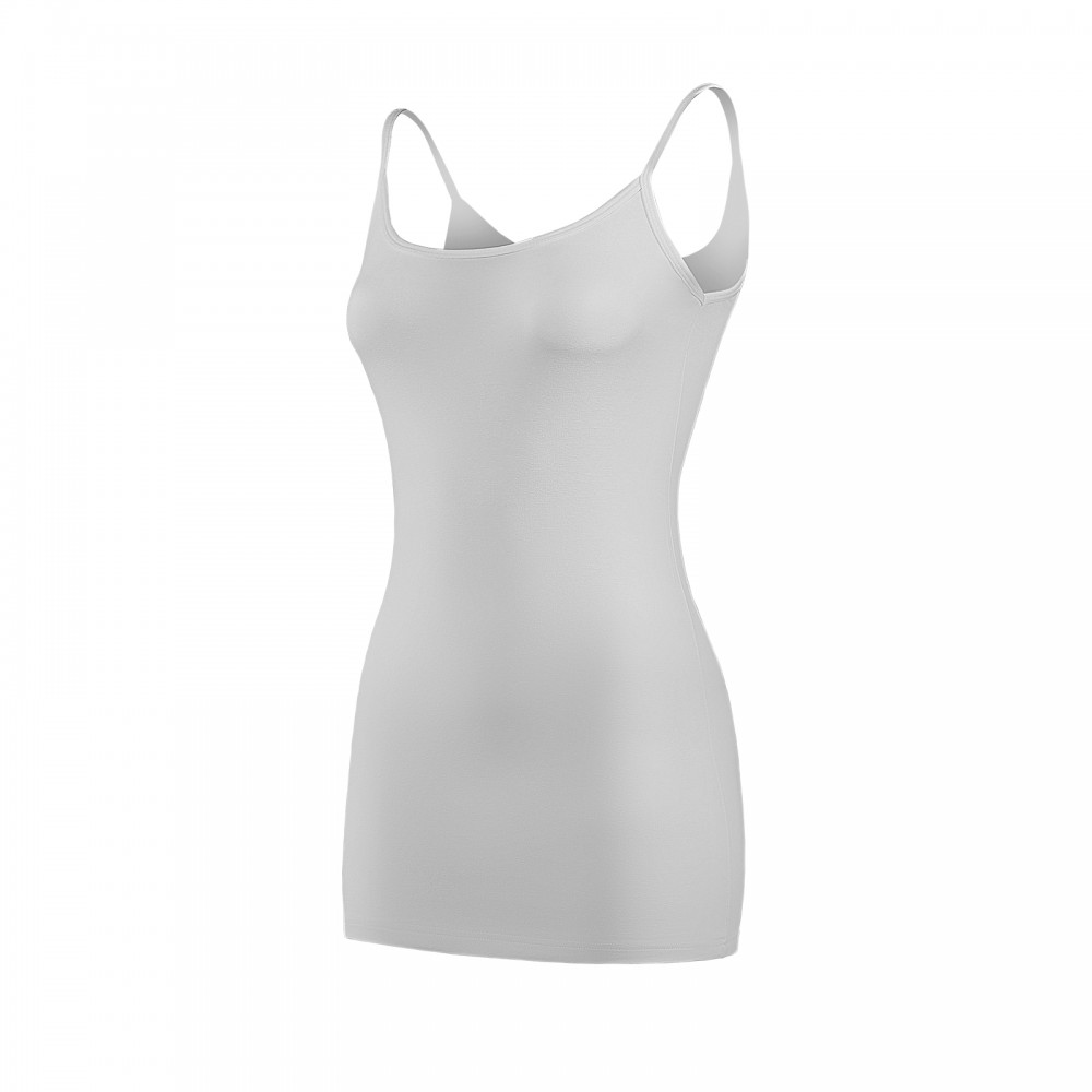 YILDIZ Y2265 KADIN BEYAZ LİKRALI İP ASKILI UZUN ATLET