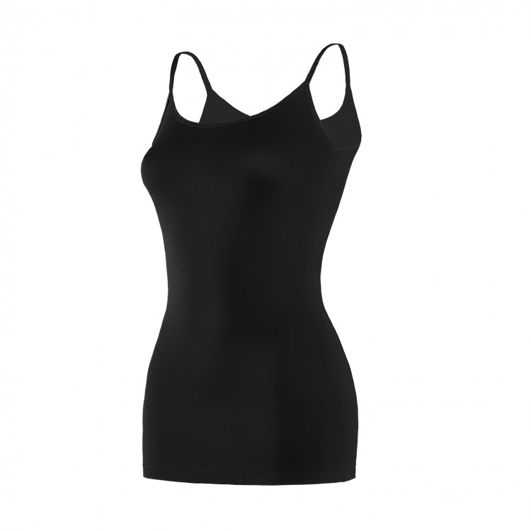 YILDIZ Y2266 KADIN SİYAH LİKRALI İP ASKILI UZUN ATLET