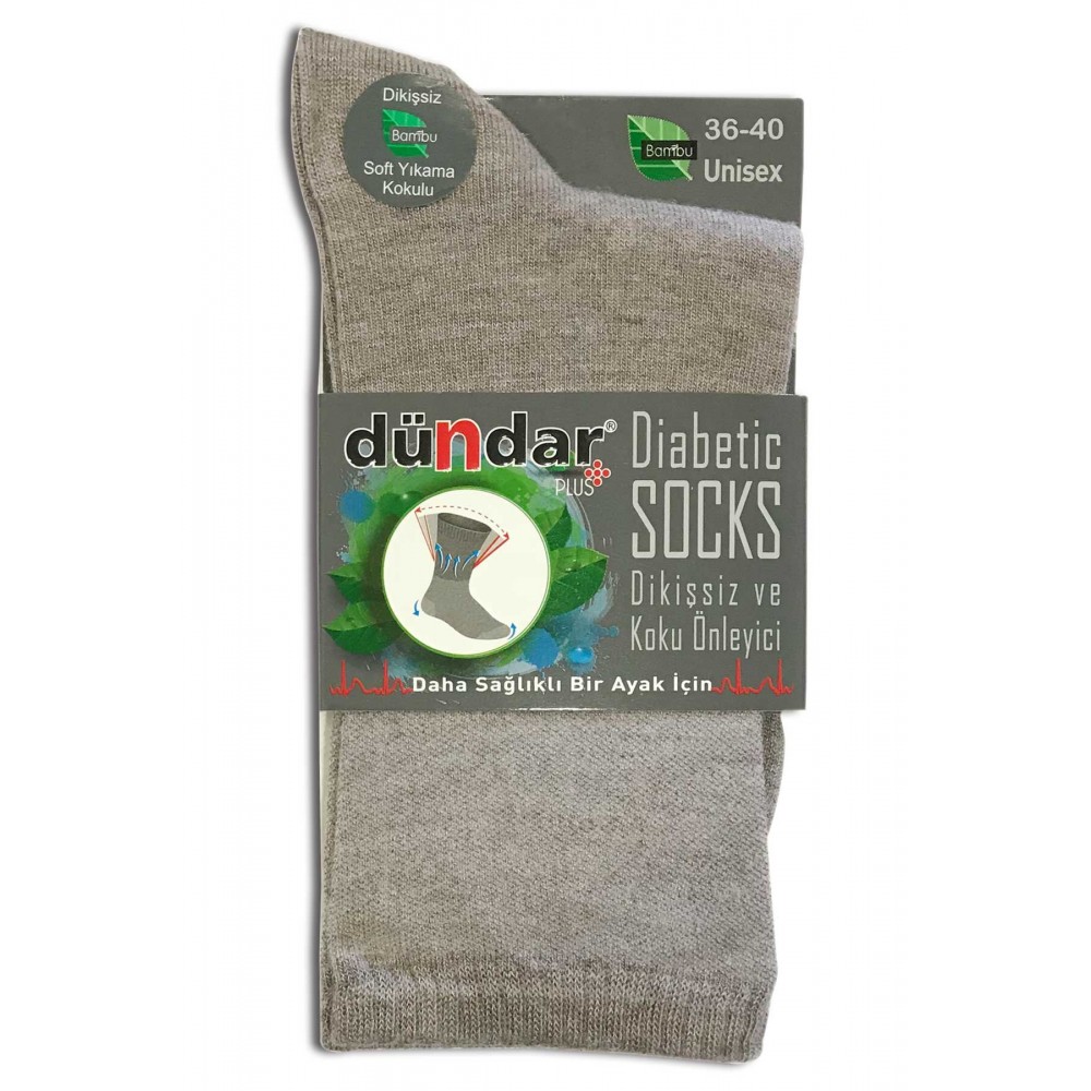 DÜNDAR 6999 KADIN PLUS BAMBU DİYABETİK ÇORAP (12 Lİ PAKET)